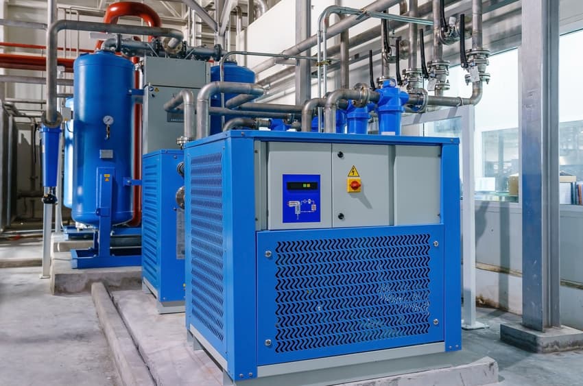 Réseau d'air comprimé industriel