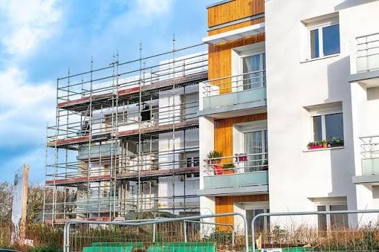 Immeuble résidentiel collectif en rénovation globale
